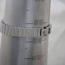 Watch bracelet wrapped around a sizing gauge, showing a wrist fit of approximately 183mm.