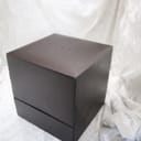 Top view of the closed original brown Gucci presentation box.