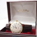The Rotary watch presented inside its original maroon Rotary branded presentation box.