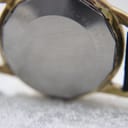 Close-up of the stainless steel case back showing 'Swiss Made - Waterprotected' engraving.