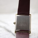 Close-up of the Corteal watch's stainless steel case back with "stainless steel back" engraving.