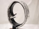 Other side view of the Versace ESQ99 watch on a display stand, highlighting the bracelet links.