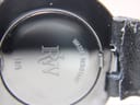 Close-up of the black case back, showing 'RW', '5815', and 'WATER RESISTANT' engravings.