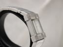 Opposite side view of the Burberry BU4500 watch, showing the smooth lines of the integrated bracelet.