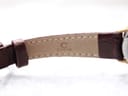 Close-up of the underside of the brown leather strap, showing the 'CONDOR' brand stamp and stitching.