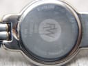 Close-up of the stainless steel case back, showing 'Raymond Weil Genève', '5880', 'Z352643', 'Swiss Made', 'Stainless Steel', 'Water Resistant 3ATM', and 'Sapphire Crystal' engravings.