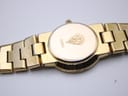 Side profile view of the Gucci 3300L case, clearly showing the original Gucci signed crown.