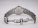 Rear view of the watch with the deployment clasp open, showing the internal mechanism of the bracelet.
