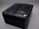 Top view of the closed Maurice Lacroix presentation box, showing the brand logo and gold detailing.