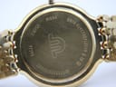 Close-up of the watch case back, engraved with 'Swiss Made', 'Gold Electroplated G 10', 'Water Resistant', and model number '92290'.