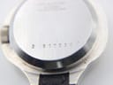 Close-up of the serial number "2 917228" engraved on the stainless steel case back.