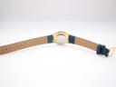 Back view of the Certina watch strap, showing the light brown underside and 'HC BUFFALO 16' marking.