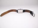 Rear view of the Emporio Armani AR-0413 watch lying flat, showing the underside of the strap and the case back.