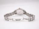 Rear view of the open stainless steel bracelet clasp, displaying the "Stainless Steel" engraving.