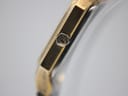 Close-up of the hexagonal crown, featuring the distinct Bulova tuning fork logo.