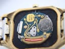 Detailed view of the Bulova Swiss quartz movement, calibre 2692.10, showing the 7 jewels and battery.