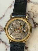 Back view of the Roamer watch movement, showing the Roamer 17 jewels Swiss Made engraving.
