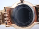 Rear view of the watch case back, showing engravings including 'BULOVA', '97P106', 'SAPPHIRE GLASS', 'ST. STEEL', and 'WATER RESISTANT'.