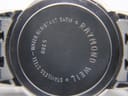 Close-up of the stainless steel case back, showing 'Raymond Weil Genève 5360 Water Resistant 5ATM' engraving.