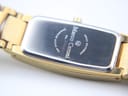 Close-up of the polished stainless steel case back, engraved with "Marco Ceroni", "Swiss Movement", "50M Water Resistant", and "No. 2361".