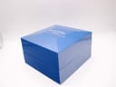 Closed view of the original blue Rotary presentation box with 'ROTARY since 1895' branding.