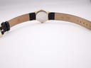 Underside view of the black leather strap, showing "Condor" branding and "14" lug width marking