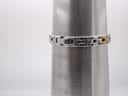 The watch's bracelet wrapped around a wrist sizing gauge, indicating a maximum wrist fit of approximately 18.5 cm.