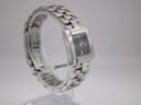 Another angled side view of the Tissot T-Trend watch, highlighting the integrated bracelet design.