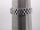 The Tissot L730K watch bracelet wrapped around a wrist sizing cone, indicating a wrist circumference of approximately 17.2cm.