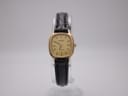 Front face of vintage Tissot gold plated ladies watch.
